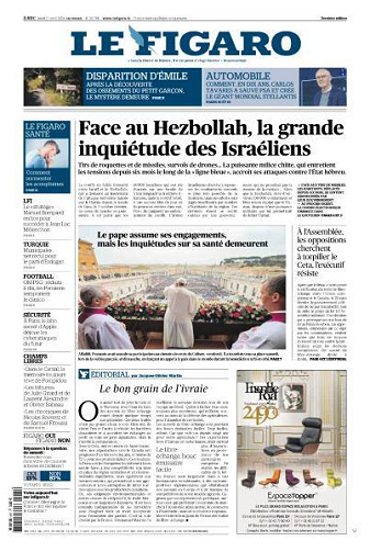 Le Figaro du Lundi 1er Avril 2024