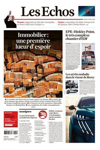 Les Echos du Mardi 2 Avril 2024