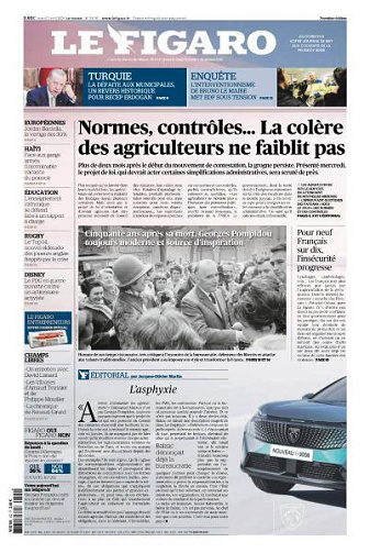 Le Figaro du Mardi 2 Avril 2024