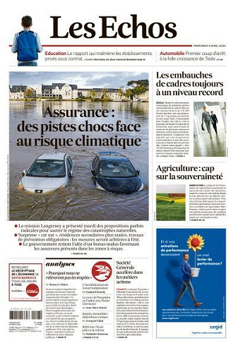 Les Echos du Mercredi 3 Avril 2024