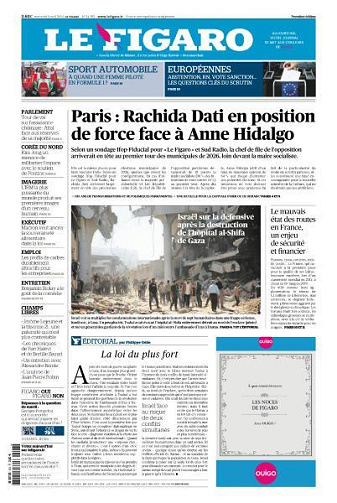 Le Figaro du Mercredi 3 Avril 2024