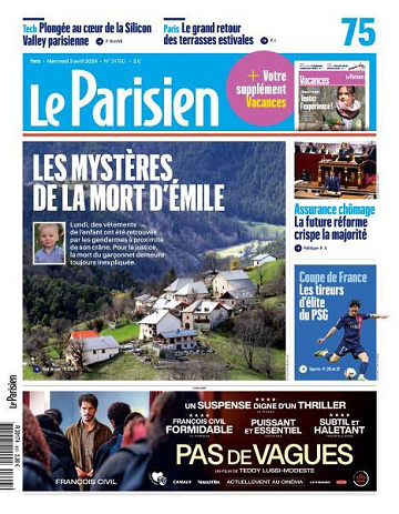 Le Parisien - 3 Avril 2024