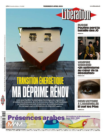 Libération du Vendredi 5 Avril 2024