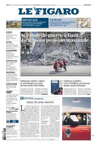 Le Figaro du Samedi 6 et Dimanche 7 Avril 2024