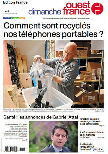 Ouest-France Édition France du Dimanche 7 Avril 2024