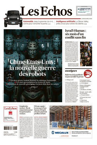 Les Echos du Lundi 8 Avril 2024