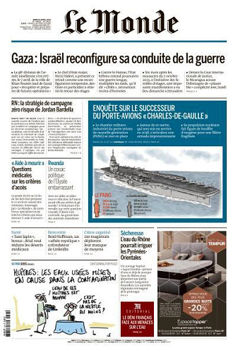 Le Monde du Mardi 9 Avril 2024