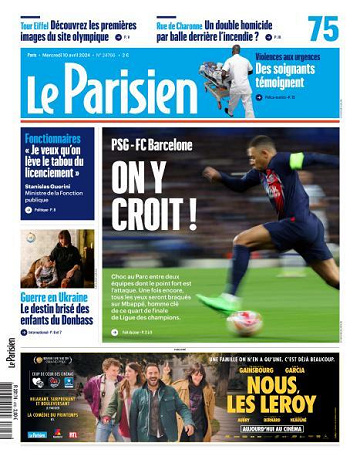Le Parisien - 10 Avril 2024