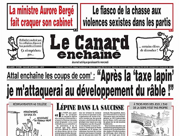 Le Canard enchaîné du Mercredi 10 Avril 2024