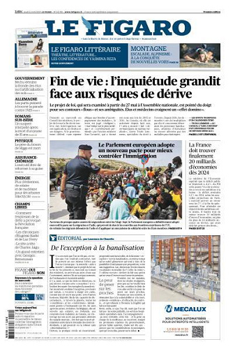 Le Figaro du Jeudi 11 Avril 2024