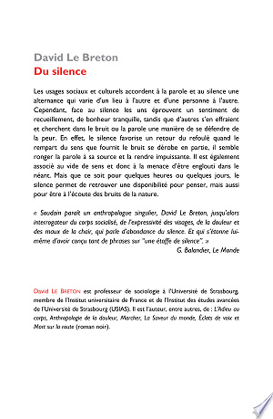 Du silence - David Le Breton (2015)