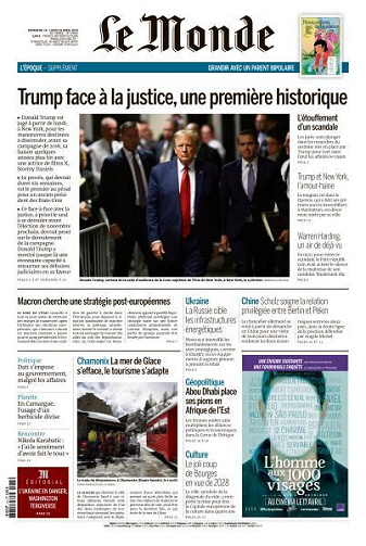 Le Monde du Dimanche 14 et Lundi 15 Avril 2024