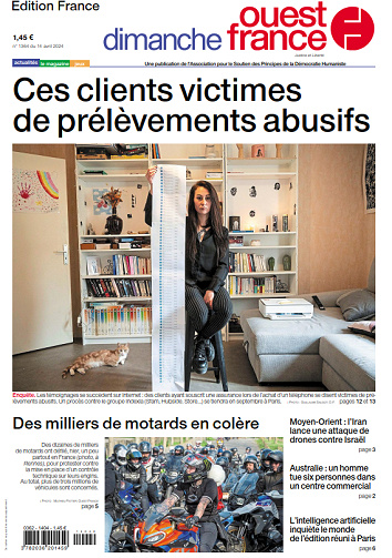 Ouest-France Édition France du Dimanche 14 Avril 2024