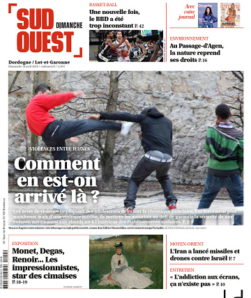 Sud Ouest (5 éditions) du Dimanche 14 Avril 2024