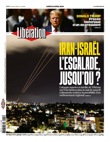 Libération du Lundi 15 Avril 2024