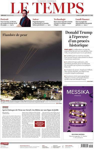 Le Temps - 15 Avril 2024