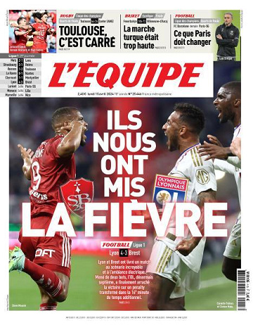 L’equipe du Lundi 15 Avril 2024