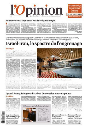 L’Opinion - 15 Avril 2024