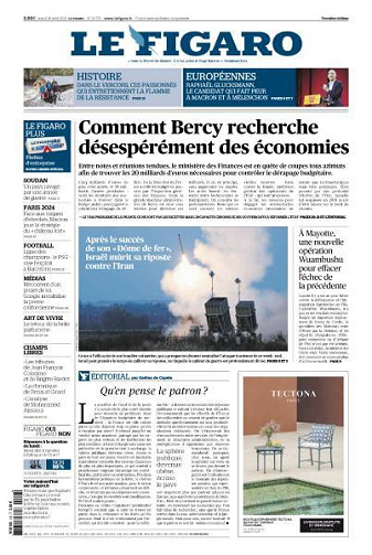 Le Figaro du Mardi 16 Avril 2024