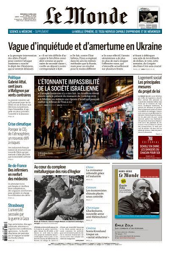 Le Monde du Mercredi 17 Avril 2024