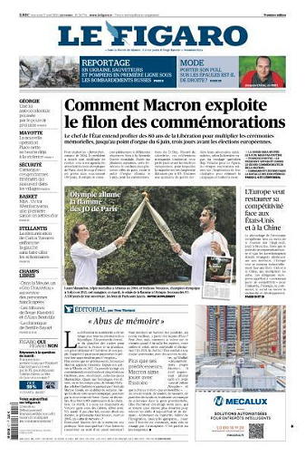 Le Figaro du Mercredi 17 Avril 2024