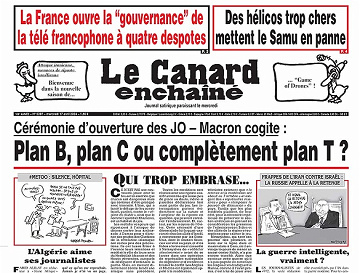 Le Canard enchaîné du Mercredi 17 Avril 2024