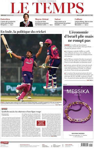 Le Temps - 18 Avril 2024