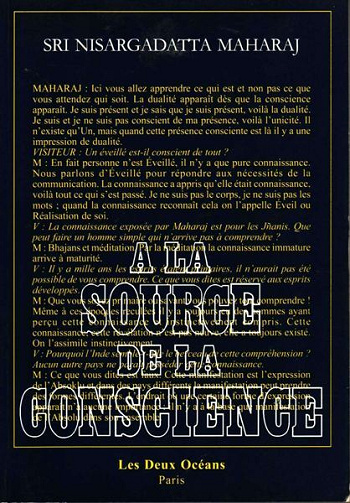 Sri Nisargadatta Maharaj - À la source de la conscience (1991)