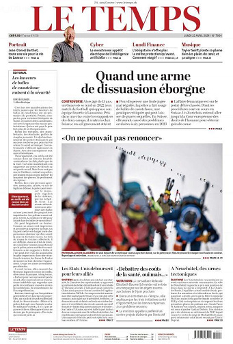 Le Temps - 22 Avril 2024