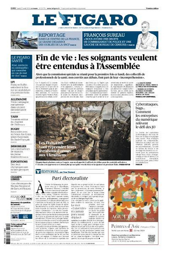 Le Figaro du Lundi 22 Avril 2024