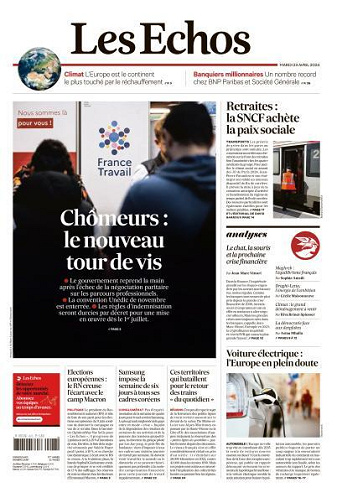 Les Echos du Mardi 23 Avril 2024