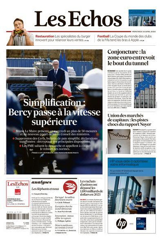 Les Echos du Mercredi 24 Avril 2024