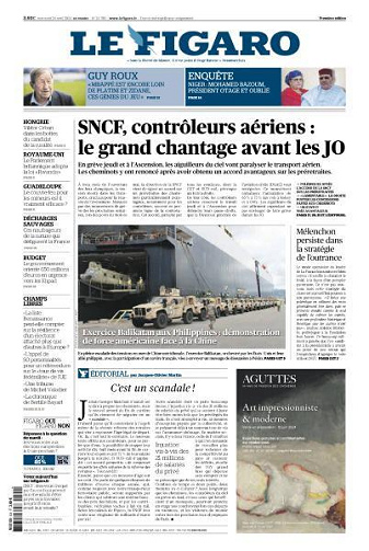 Le Figaro du Mercredi 24 Avril 2024