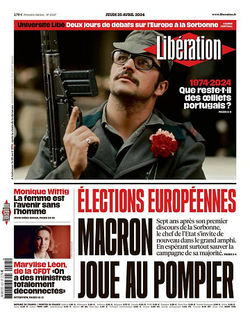 Libération du Jeudi 25 Avril 2024