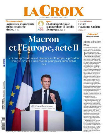La Croix - 25 Avril 2024