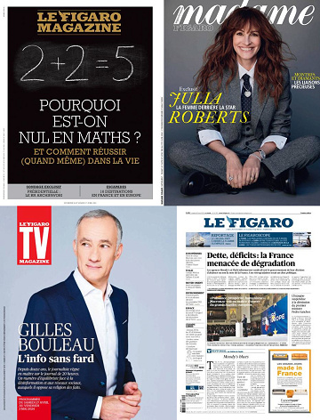 Pack Le Figaro et ses 3 suppléments - Vendredi 26 Avril 2024
