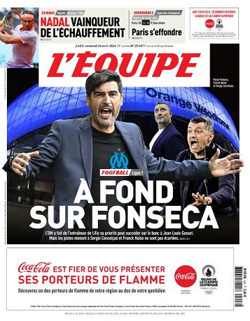 L’equipe du Vendredi 26 Avril 2024