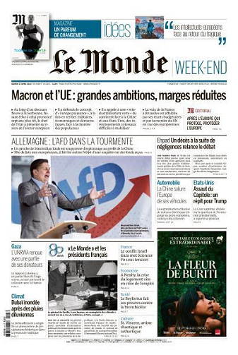 Le Monde du Samedi 27 Avril 2024