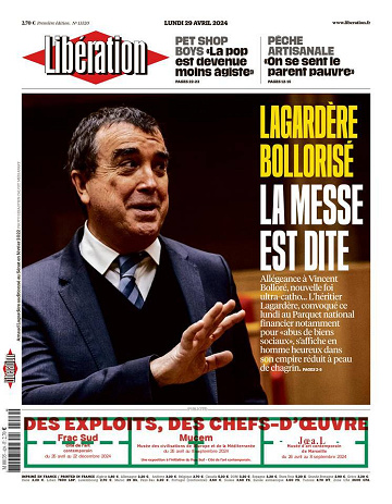 Libération du Lundi 29 Avril 2024
