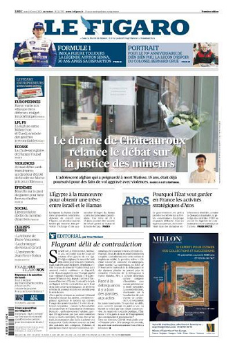 Le Figaro du Mardi 30 Avril 2024