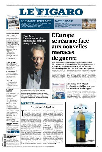 Le Figaro du Jeudi 2 Mai 2024