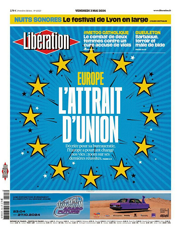 Libération du Vendredi 3 Mai 2024