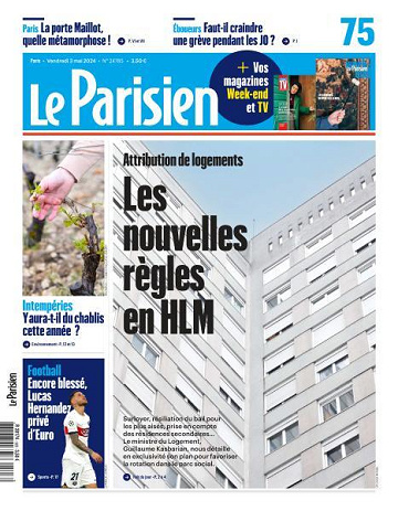 Le Parisien - 3 Mai 2024