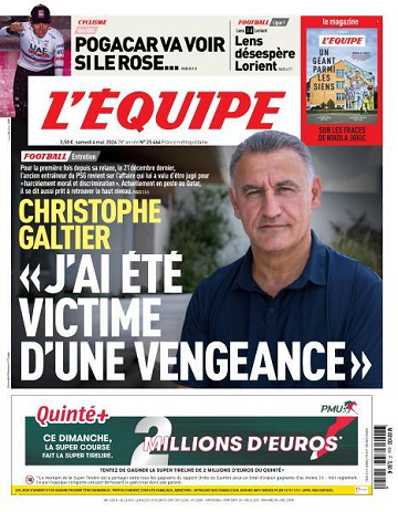 L’equipe du Samedi 4 Mai 2024