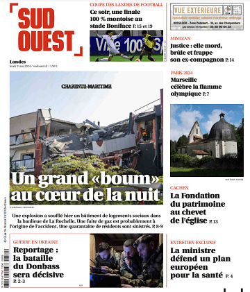 Sud Ouest (6 éditions) du Jeudi 9 Mai 2024