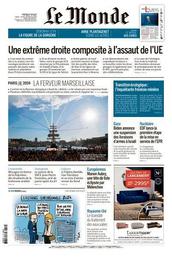 Le Monde du Vendredi 10 Mai 2024
