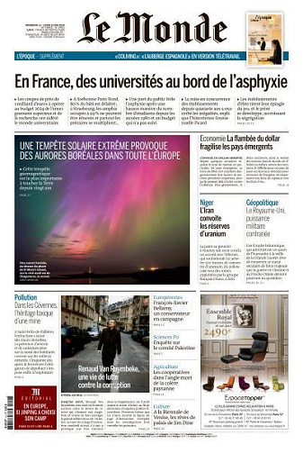 Le Monde du Dimanche 12 et Lundi 13 Mai 2024