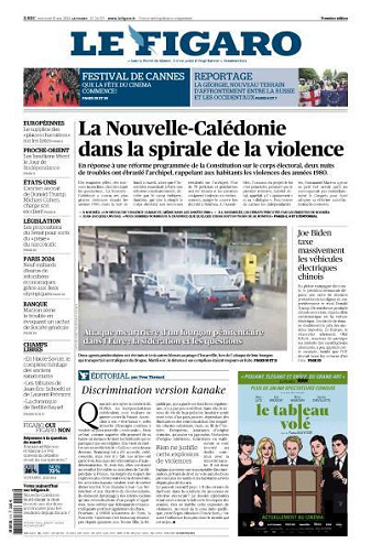 Le Figaro du Mercredi 15 Mai 2024