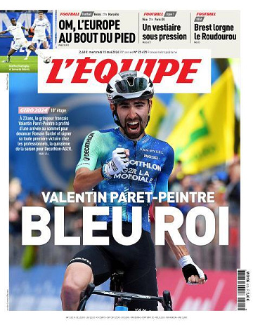 L’equipe du Mercredi 15 Mai 2024