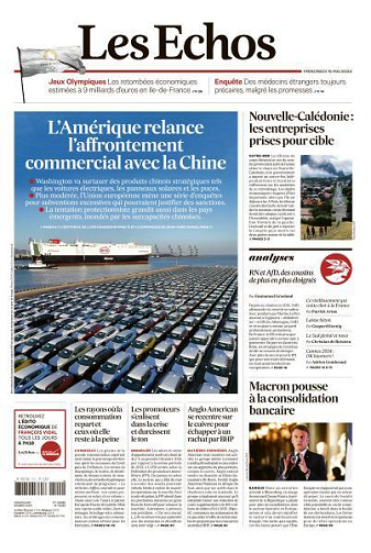 Les Echos du Mercredi 15 Mai 2024